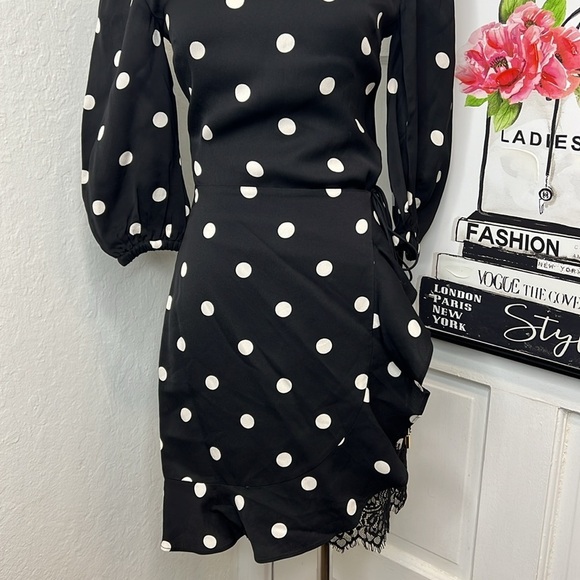 Rebecca Vallance Penelope BNW Polka Dot Mini Dress Size 0US - Picture 6 of 10